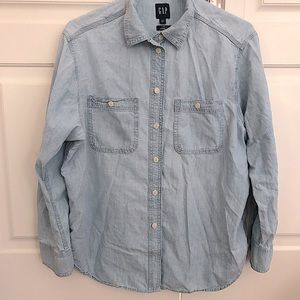 Gap oversized denim shirt